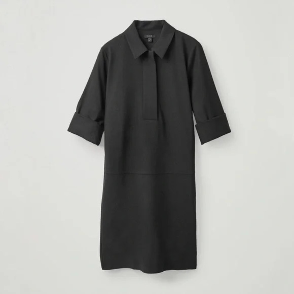 COS wool mix shirt dress